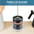 Tumbler Lid Organizer with Marble Base - Image 6
