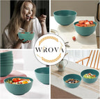 Wrova Wheat Straw Bowl Sets, Microwave and Dishwasher Safe Bowls, Kids Bowl - Image 5