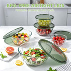 Luvan 5-Pack Glass Mixing Bowls - Image 7