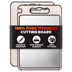 Double Sided Metal Cutting Board Titanium 14.3"x9.8" by TheLittleGreenChange