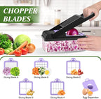HomeHacks Vegetable Chopper Vegetable Cutter, 15 in 1 Kitchen Gadget, Onion - Image 2