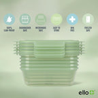 Ello Snap & Nest 10-Piece 4.5 Cup Plastic Meal Prep Set, Reusable Food - Image 3