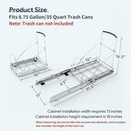 Tanamu Pull Out Trash Can Under Cabinet，Under Sink Slide Out Garbage - Image 3