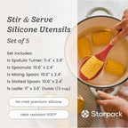 Starpack 'Stir & Serve' Silicone Cooking Utensils Set - Image 5