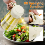 Marbrasse Oil Dispenser for Kitchen, 20 OZ /600ml Leakproof Glass Oil Bottle - Image 2