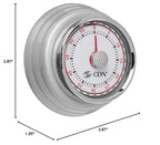 CDN Compact 60 Min Mechanical Timer-Silver - Image 4