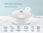 Kook Ceramic Mini Cocotte Set, Small Casserole Dishes - Image 7