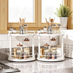 YATINEY Spice Rack, 2-Tier Turntable Organizer - Image 2
