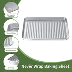 Baking Sheet with Wire Rack Set: 3 Baking Pans + 3 Cooling Racks - Image 4