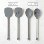 Vayvnt 4 PCS Cooking Utensils Set, Silicone Kitchen Spatula Set - Image 2