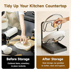 Kitchen Pot Lid Storage Rack, 2-Tier Lids Holder - Image 2
