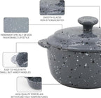 Individual Serving Pot Set of 4-10 Oz Ceramic Mini Cocotte - Image 4