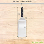 Turner 4x8 Stainless Steel Metal Griddle Spatula - Image 5