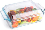 Rectangular Tempered Glass Casserole Dish, Tempered Glass Baking Dish by HUSANMP