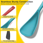 Beijiyi 3 Pack Silicone Spatula Spoon, 12.6 In, BPA-Free Seamless Design - Image 3