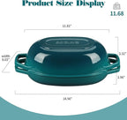EDGING CASTING Enameled Cast Iron Oval Dutch Oven Pot - Image 2