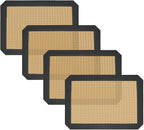 Small Silicone Baking Mats, 11-4/5x8-1/4 Inch Quarter Sheet Size, Non Stick by VCHOMY