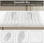 Large Stone Dish Drying Mats for Kitchen Counter, Fast Drying Collapsible Dish - Image 4
