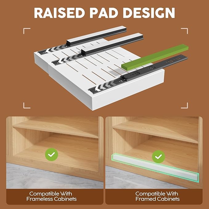 Seinloes 1 Pack Expandable Pull Out Cabinet Organizer 21" Deep - Image 2