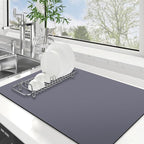 WISELIFE Dish Drying Mat Super Absorbent Drying Mat Large Dish Drying Mats by WiseLife