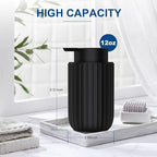 Ceramic Foaming Soap Dispenser, 12 oz Bathroom Foam Hand Soap Dispenser - Image 6