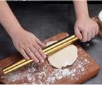 Berglander Gold Rolling Pin, 16.7 Inches Stainless Steel Matte Finish - Image 6