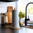 KitchLife Wooden Paper Towel Holder Countertop, Fits Jumbo Roll, Solid - Image 5