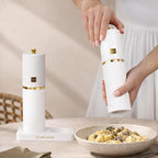 Wooden Salt and Pepper Grinder Set – Refillable Manual Salt and Pepper Mills - Image 7