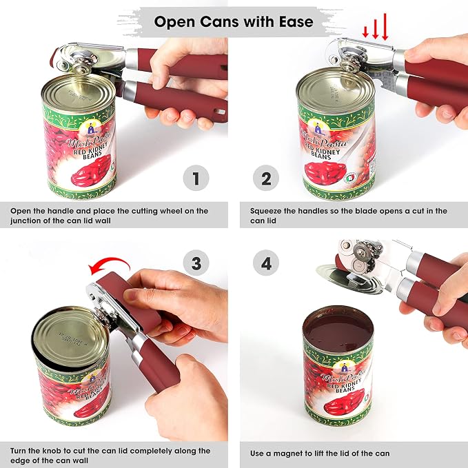 Beneno Heavy Duty Hand Can Opener Manual - Image 4