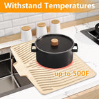 Silicone Dish Drying Mat for Kitchen Counter, Dish Drainer Mat, Non-Slip Drying - Image 5
