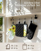 Miss Adola Cotton Oven Mitts and Pot Holders Sets - Image 4