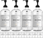 Sunrise Premium 16 OZ Clear Glass Soap Dispenser by SunrisePremium