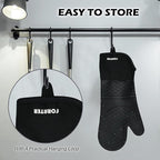 Extra Long Silicone Oven Mitts - Image 5