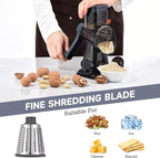 Rotary Cheese Grater with Handle Kitchen Shredder Slicer Grater Slicer Ice - Image 5