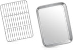 9 Inch Baking Sheet Pan with Rack Set, Joyfair Stainless Steel Toaster Oven by Joyfair