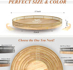 Farmhouse Oak 13" Lazy Susan Turntable Organizer - Image 5
