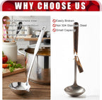 2 Pcs Kitchen Soup Ladle 304 Stainless Steel Punch Metal Luminous Heavy Ladell - Image 4
