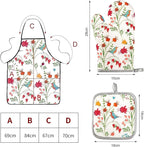 5 Pcs Kitchen Stuff, Kitchen Oven Mitts and Pot Holders Sets - Image 2