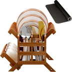 Greenual Teak Dish Drying Rack - Image 7