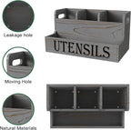 Suli Kitchen Utensils Holder, Wooden Utensil Organizer - Image 4
