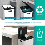Home Zone Living 19 Gallon Kitchen Trash Can - Image 3