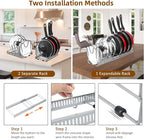 ROOHUA Pot Rack Organizer -Expandable Pot and Pan Organizer - Image 5