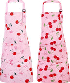 2 Pack Kids Apron, Cute Cooking Aprons, Waterproof Art Apron - Image 8