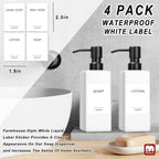 GMISUN White Soap Dispenser, Bathroom Hand Soap Dispenser, Glass Dispenser - Image 5