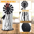 Vesici Windmill Paper Towel Holder Western Farmhouse Standing Paper Towel Roll - Image 4
