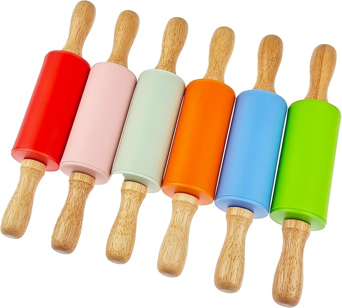 18 Pack Small Rolling Pin for Kids, 9 Inch Kids Rolling Pin for Home Kitchen - Image 6
