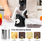 Cheese Grater Hand Crank, Rotary Cheese Shredder - Image 5