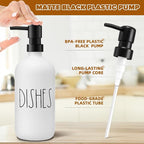 VIMERPA Dish Soap Dispenser, Matte White Soap Dispenser - Image 3