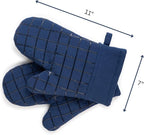 Oven Mitts and Pot Holders Set for Kitchen | 4 Pc Set| Heat Resistant Up to - Image 7