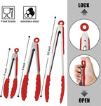 Kitchen Tongs with Silicone Tips, Kitchen Tongs, Cooking Tongs, Premium - Image 5